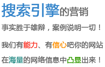 我們有能力有信心，把你的網(wǎng)站在搜索引擎中凸顯出來！