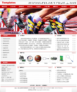 濟南網站建設-體育用品公司網站