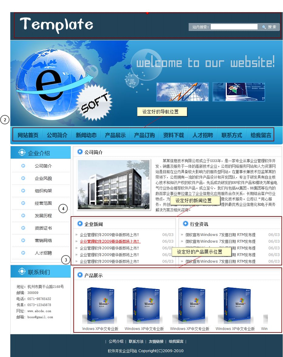 自助建站都是事先設(shè)定好的位置