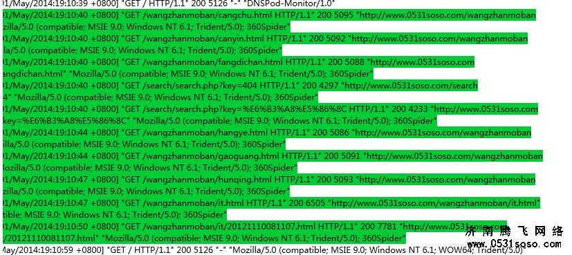 360搜索引擎蜘蛛爬行頻率中、深度中、爬行頁(yè)面集中