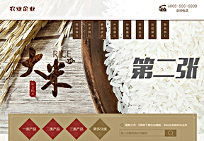 谷類大米農(nóng)作物農(nóng)業(yè)網(wǎng)站(帶手機(jī)端)